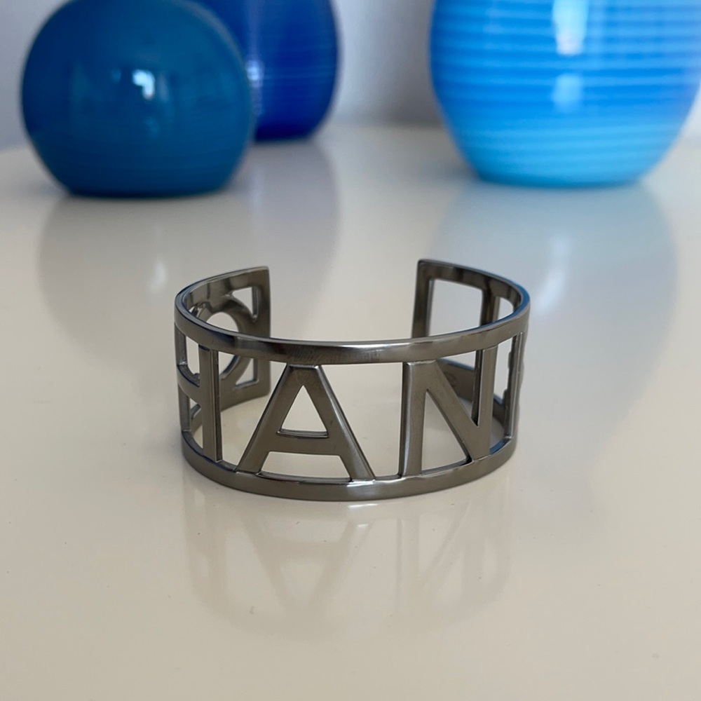 Beautiful gunmetal Chanel bracelet